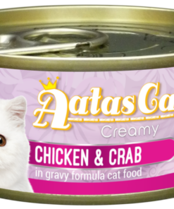 Aatas Cat Creamy Chicken & Crab in Gravy 80g