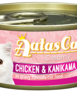 Aatas Cat Creamy Chicken & Kanikama in Gravy 80g