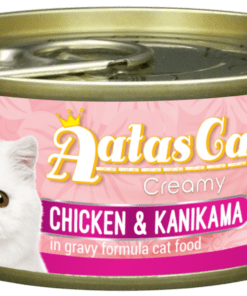 Aatas Cat Creamy Chicken & Kanikama in Gravy 80g