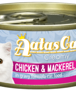 Aatas Cat Creamy Chicken & Mackerel in Gravy 80g