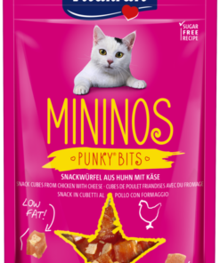 Vitakraft Mininos Chicken & Cheese Punky Bits Cat Treats 40g