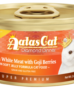 Aatas Cat Finest Diamond Dinner Tuna White Meat with Goji Berries in Soft Jelly 80g