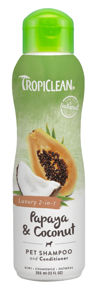 TropiClean Papaya & Coconut 2-in-1 Shampoo and Conditioner