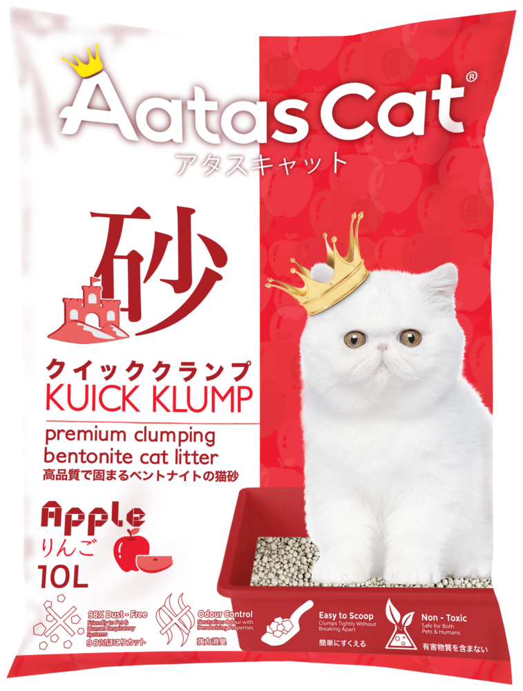 Aatas Cat Kuick Klump Bentonite Cat Litter Apple 10L