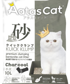 Aatas Cat Kuick Klump Bentonite Cat Litter Charcoal 10L