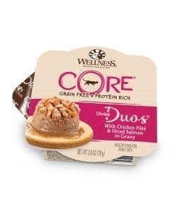 Well Divine Duos with Chicken Pâté & Diced Salmon for Cat 2.8oz