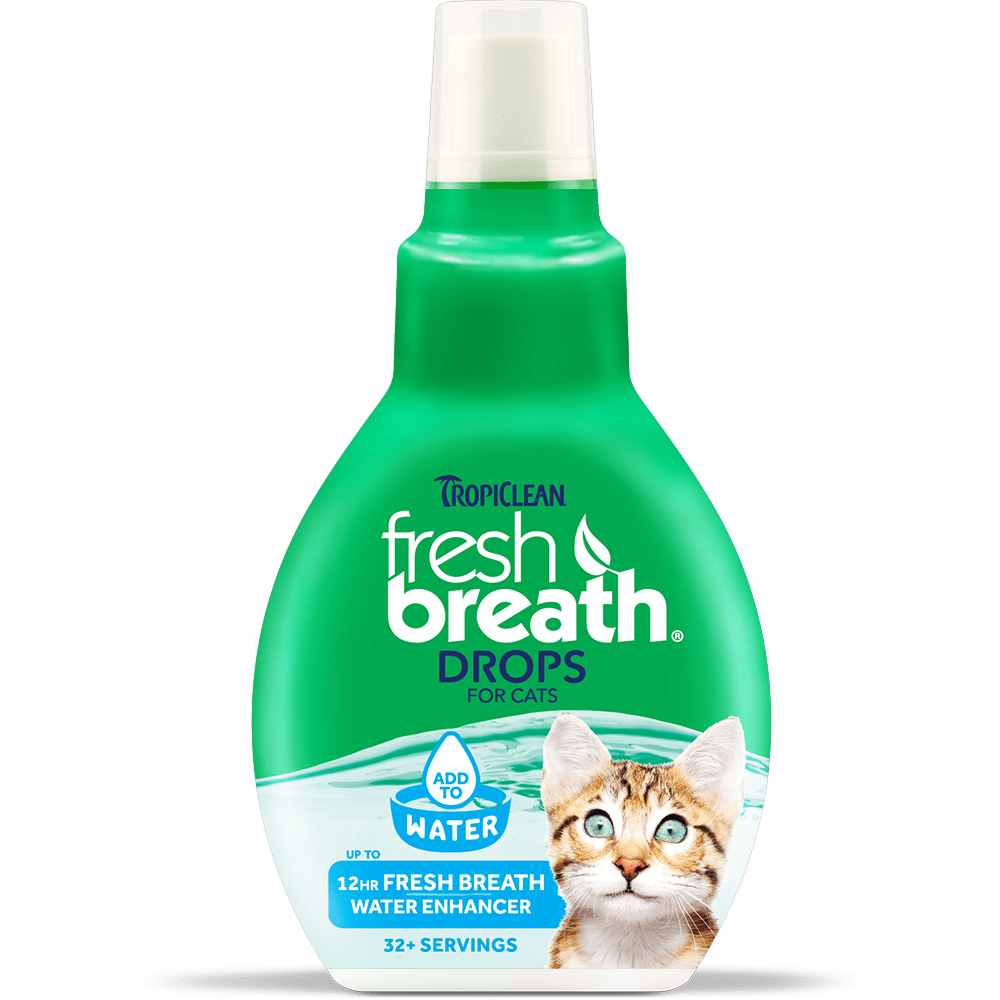 TropiClean Fresh Breath Drops for Cats 2.2 fl oz