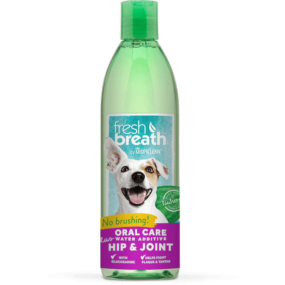 TropiClean Fresh Breath Oral Care Water Additive Plus Hip & Joint