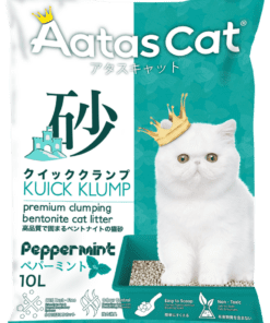Aatas Cat Kuick Klump Bentonite Cat Litter Peppermint 10L