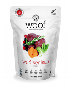 WOOF Freeze Dried Raw Venison Dog Food 1.2kg