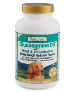 NaturVet Glucosamine Double Strength with MSM & Chondroitin 60ct