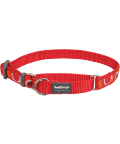 Red Dingo Martingale Half Check Collar - Red