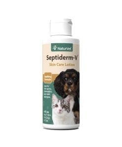 NaturVet Septiderm-V Soothing Formula Skin Care Lotion for Dog 4oz