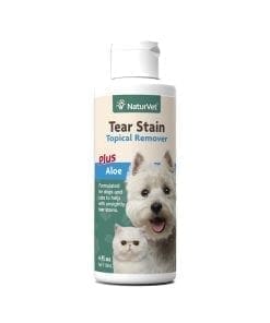 NaturVet Tear Stain Topical Remover Plus Aloe for Dog & Cat 4oz