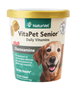 NaturVet VitaPet Senior Plus Glucosamine for Dog 60ct
