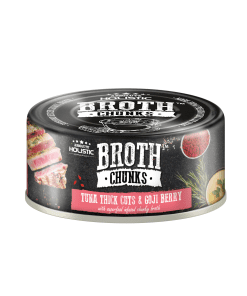 Absolute Holistic Broth Chunks Tuna Thick Cuts & Goji Berry