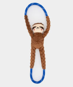 Zippy Paws RopeTugz® Sloth Dog Toy