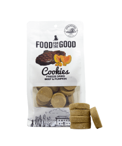 Food For The Good Freeze Dried Beef & Pumpkin Cookies Cats & Dogs Treats