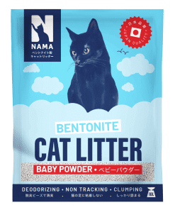 NAMA Bentonite Baby Powder Ultra Fast Clumping Cat Litter 10L