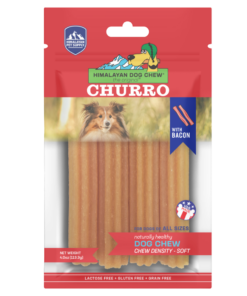Himalayan Pet Supply Lactose Free Churro Soft Density Dog Chew - Bacon (4 sticks)