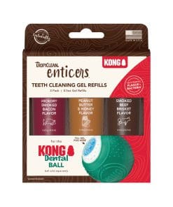 TropiClean Enticers Teeth Cleaning Gel Variety Pack for KONG Dental Ball - 0.5oz